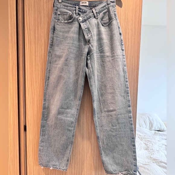 Agolde cross cross light blue jeans in size 26. - Picture 4 of 6